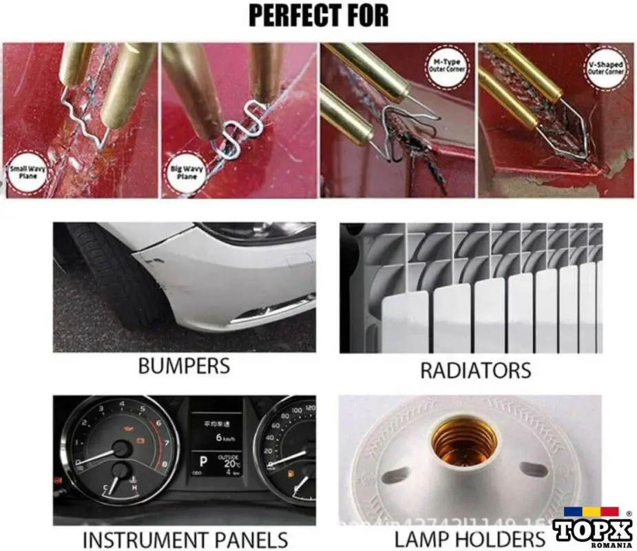 Set 500 bucati capse metalice de intarire pentru aparat sudat plastic - 8