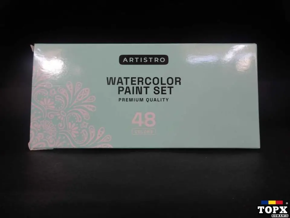 Set de acuarele cu 48 de culori de la Artistro Hard