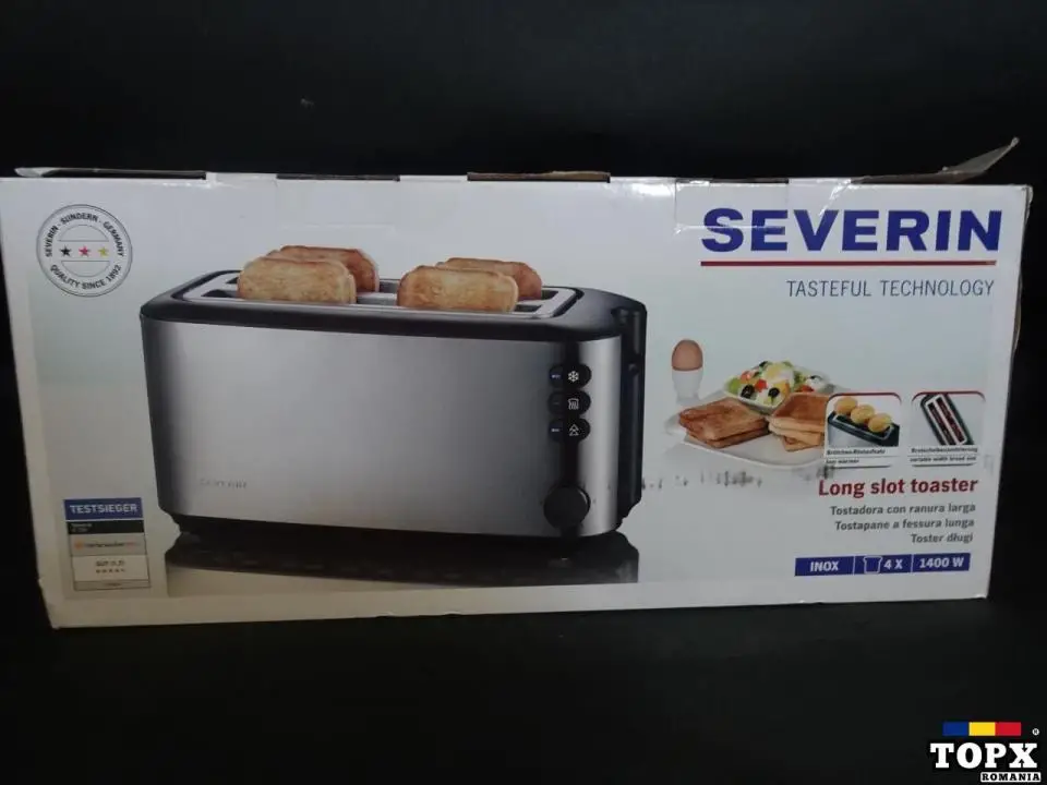 Toaster de pâine automată Severin 2509 cu 4 felii  1400 W