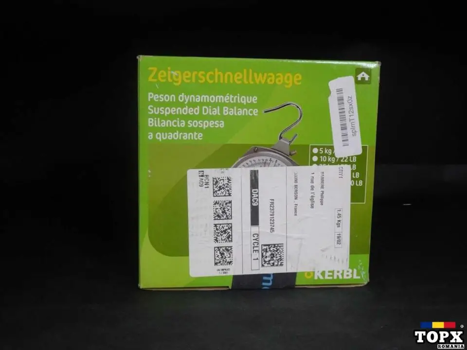 Cântare rapide de mână Kerbl Cântare suspendate până la 50 kg hard