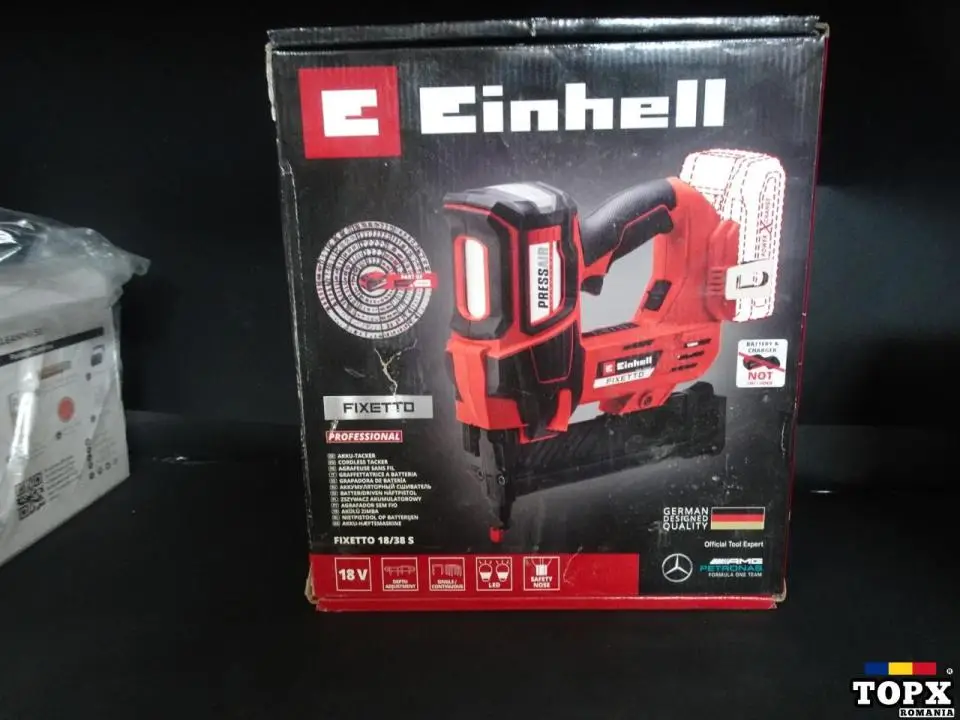 Pistol pentru capse profesional pe acumulator Einhell FIXETTO 18/38