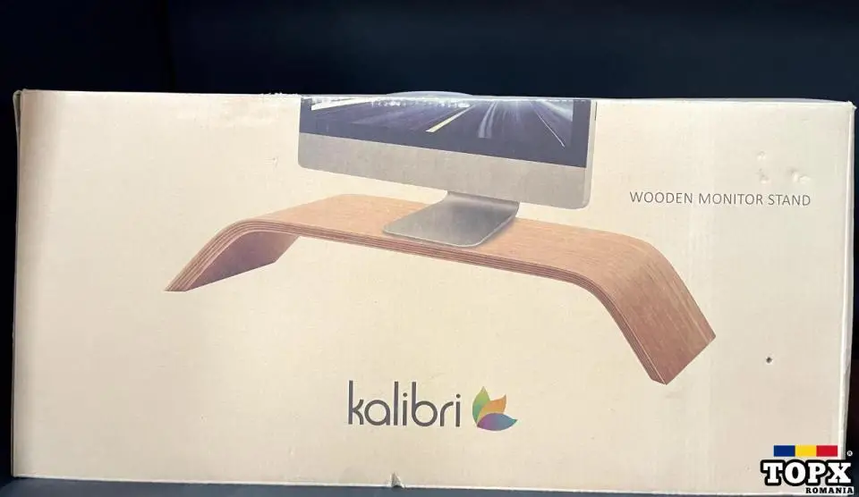 Suport universal pentru desktop Kalibri pentru monitor din lemn