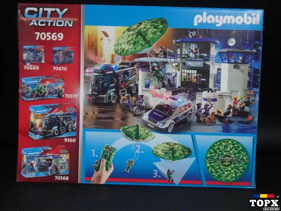 Elicopter de poliție: urmărire cu parașută  pentru copii HARD