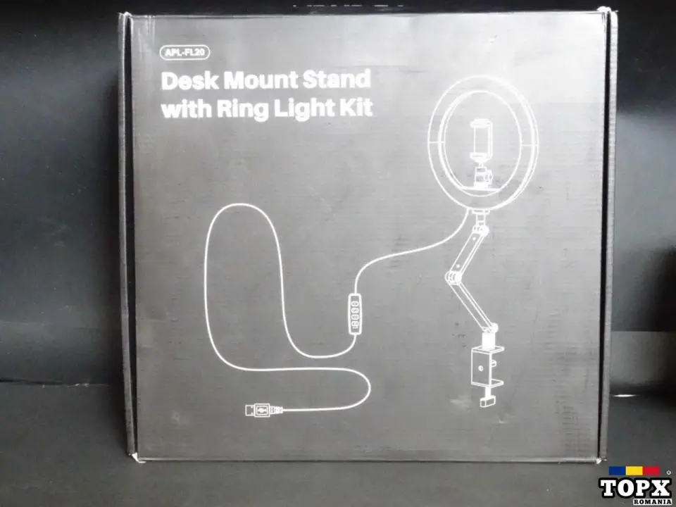 Inel de lumină de 10 inchi cu suport și suport pentru telefon hard