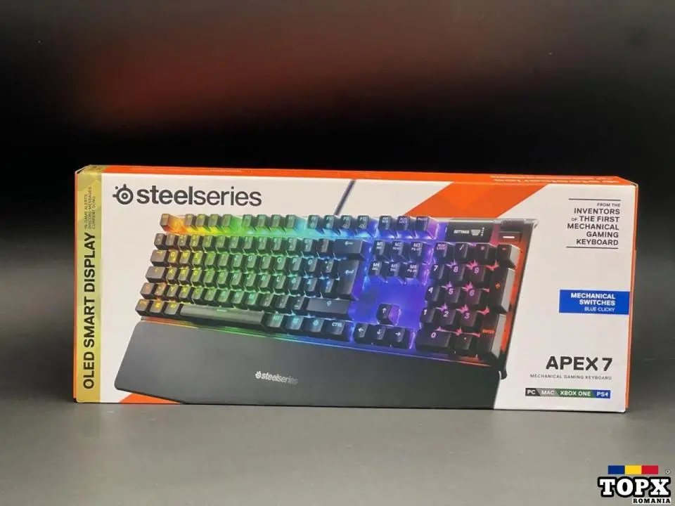 Tastatură mecanică SteelSeries Apex 7 TK hard - 1