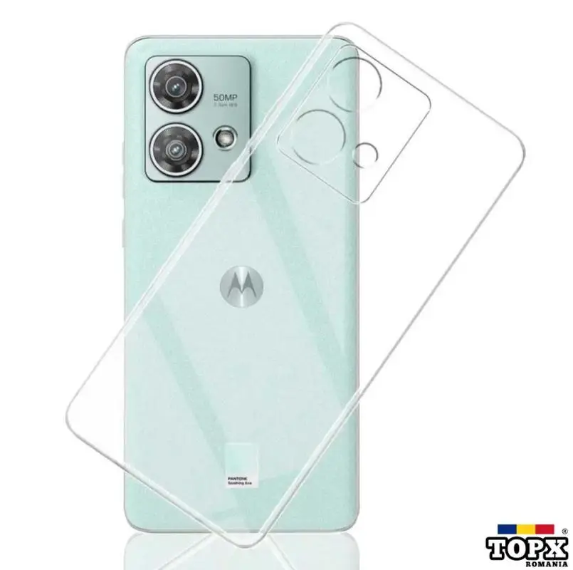 Husa transparenta Motorola Edge 40 Neo cu Protectie Camera