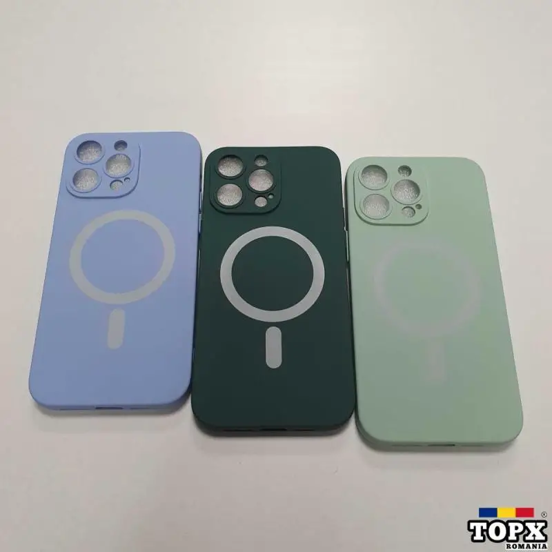 iphone 14 Pro Max - Husa MagSafe - Silicon Colorat