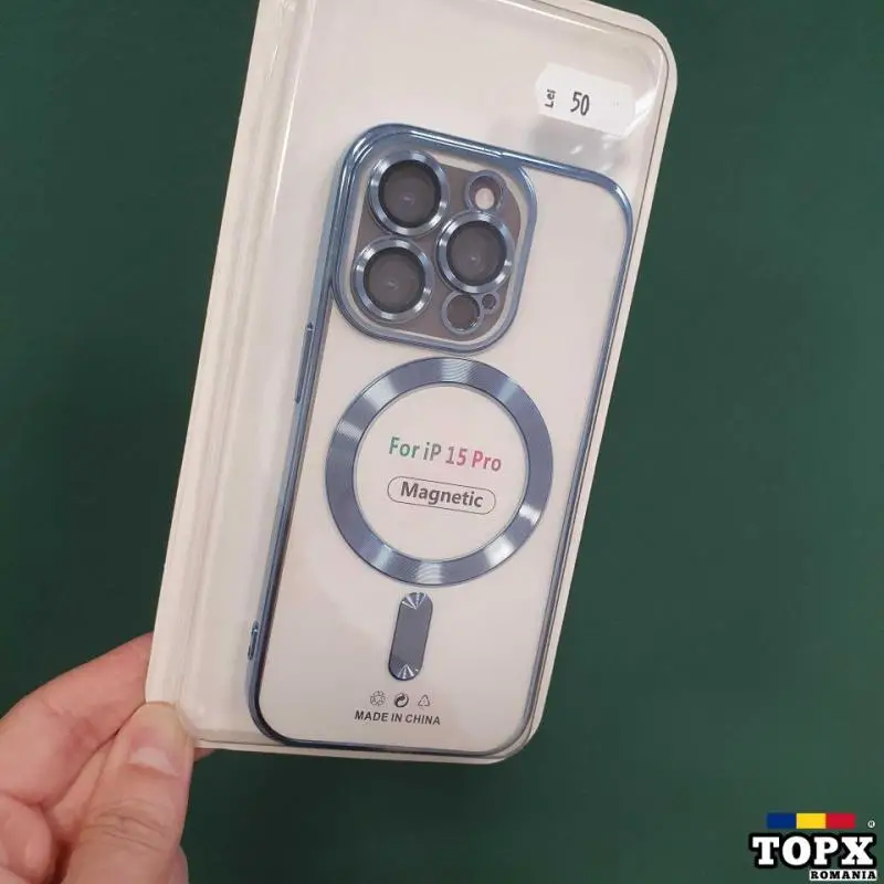 Husa iPhone 15 Pro / MagSafe / lentile acoperite /