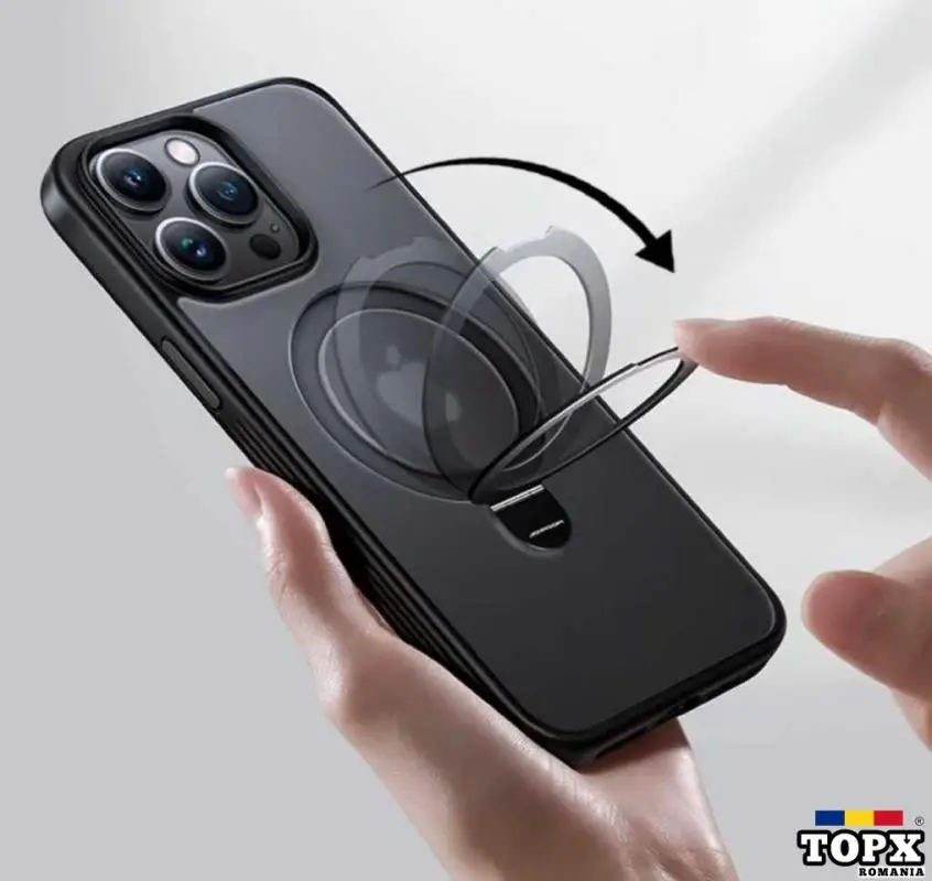 Husa cu inel si suport MagSafe iPhone 15 Pro