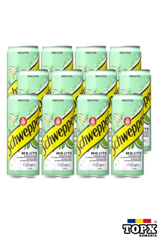 Bautura racoritoare Schweppes Mojito bax Total Blue 0728.305.612