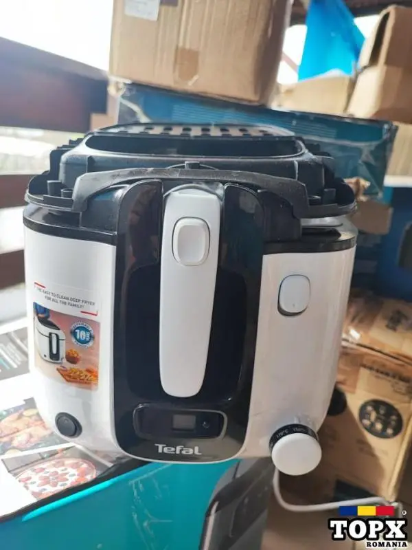 Friteuza cu ulei TEFAL Super Uno FR314030  1.5kg  2.2l  1800W  alb-neg