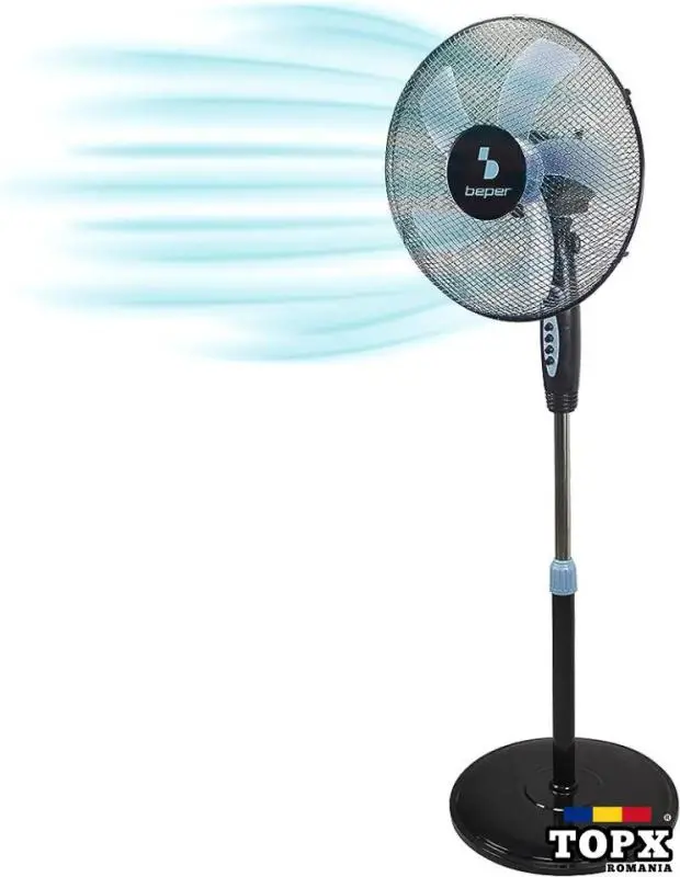 Ventilator cu picior  Beper P206VEN100  3 viteze  35 W  Negru