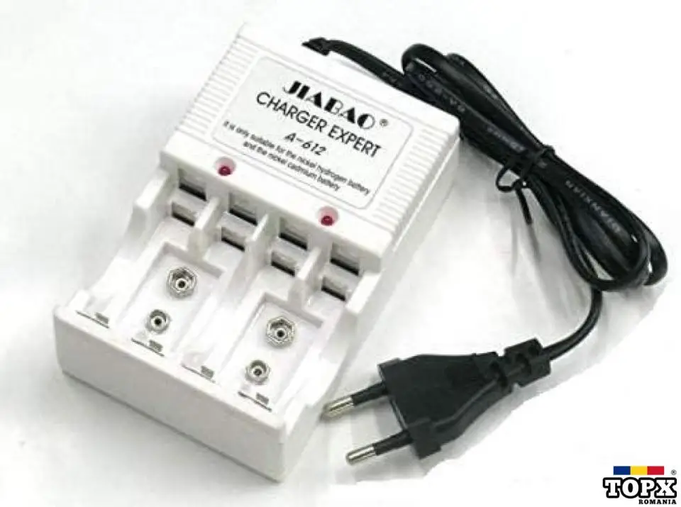 Incarcator acumulatori / baterii Jiabao A-612 AA / AAA 9V