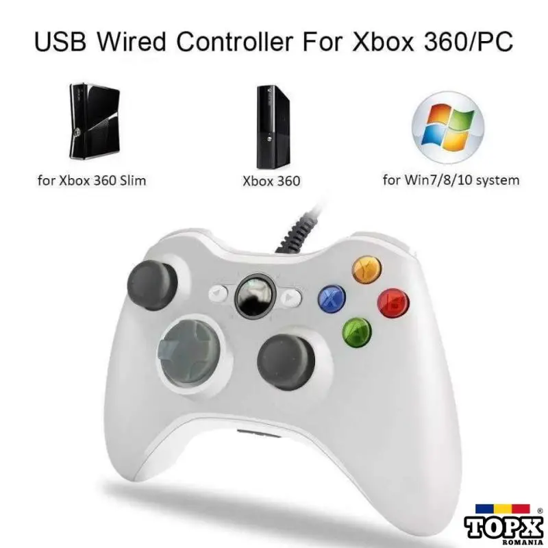 Controller cu fir / wireless pentru XBOX 360 / PC