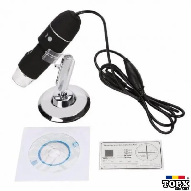 Microscop video digital 500X USB 2MB 8 leduri x500