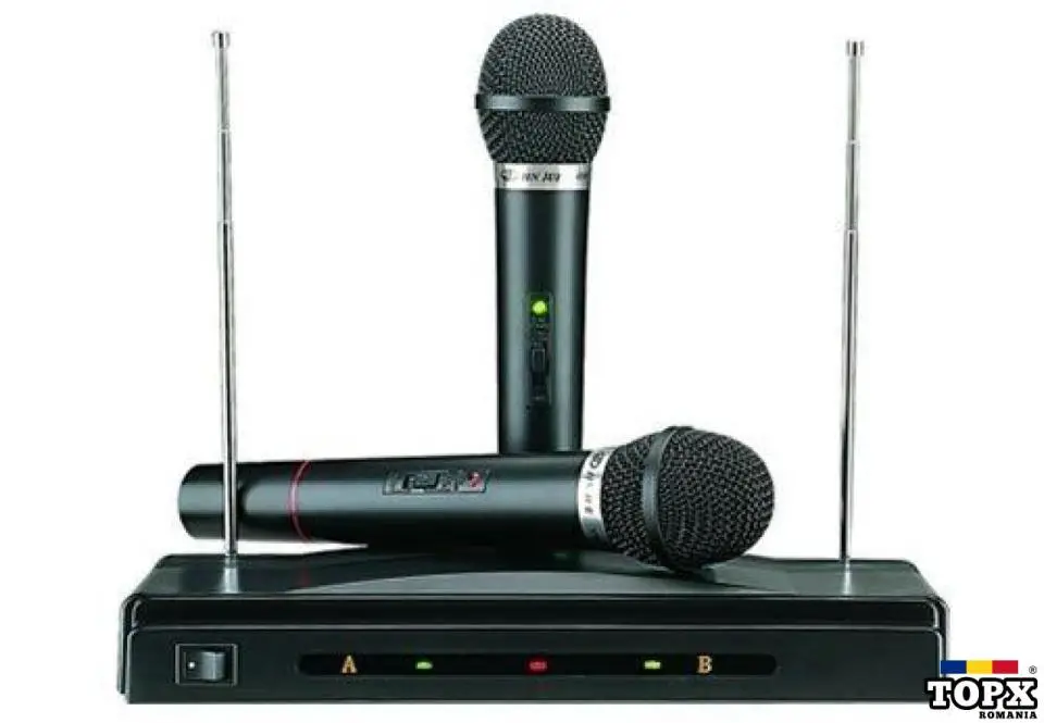 Set 2 microfoane wireless Hero Star C05 microfon