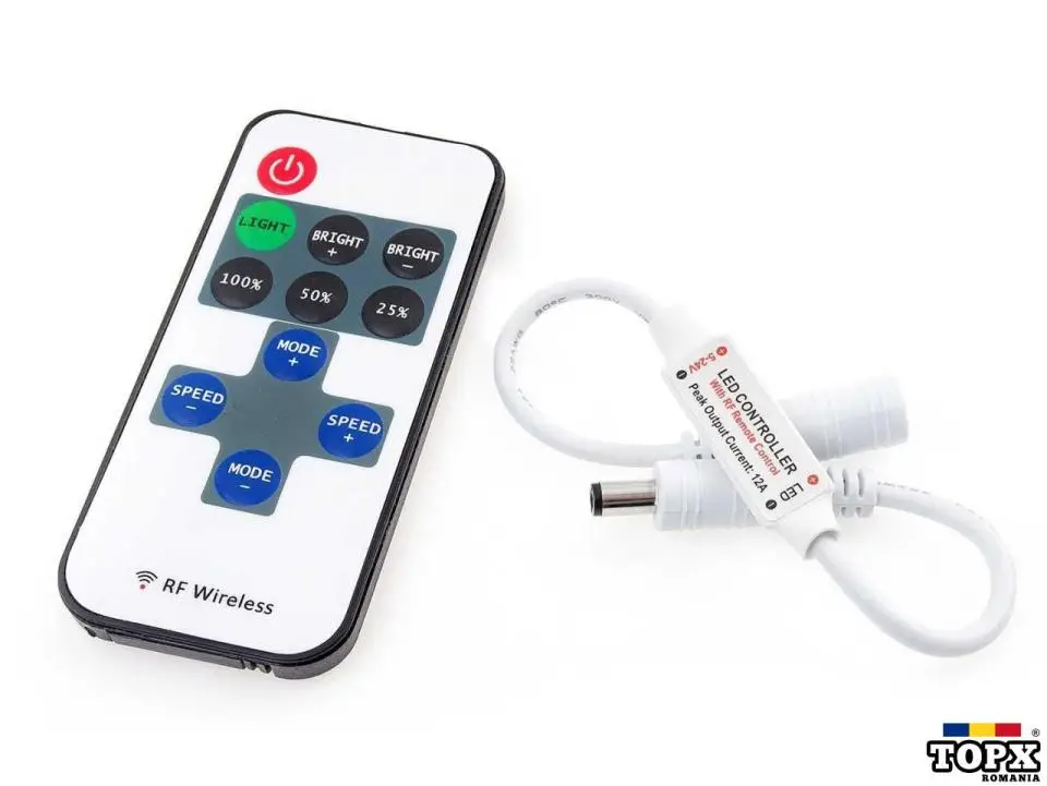 Controler radiofrecvență (RF) RF-1CH-11 pentru benzi LED monocolore