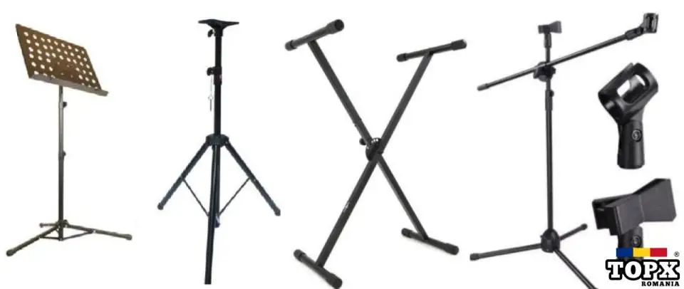 Trepied Stativ Boxe Microfon Partitura Orga Lumini