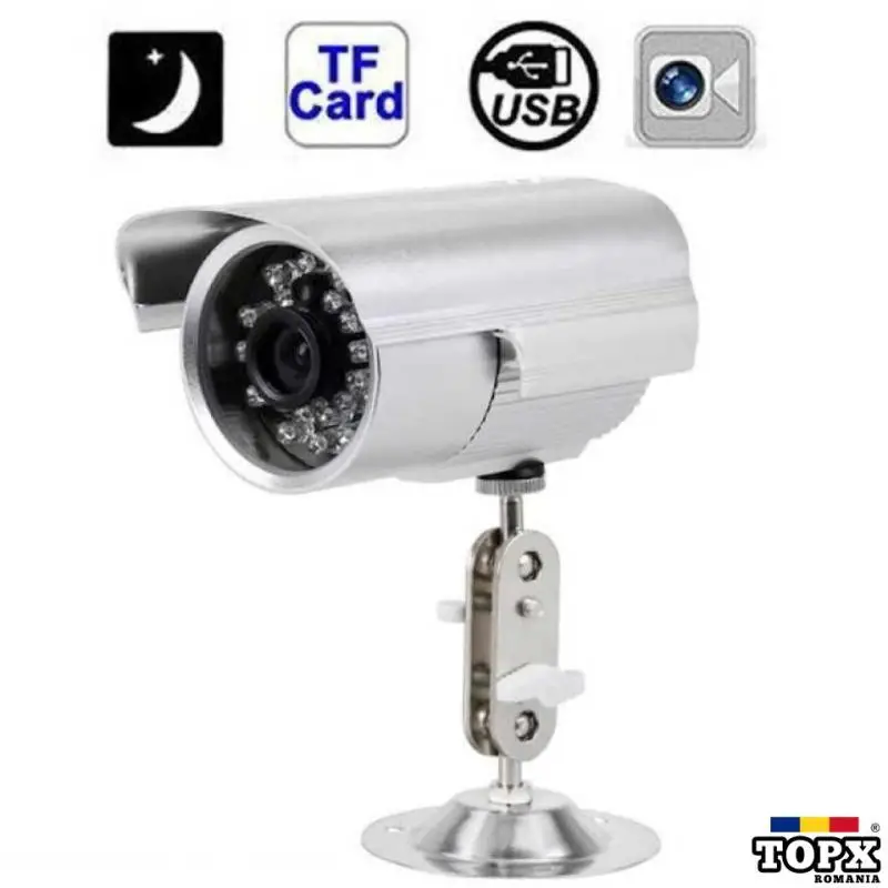 Camera Supraveghere Infrarosu Inregistrare pe card Interior / Exterior