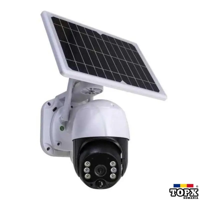 Camera supraveghere video cu panou solar 1080P Wi-Fi slot microSD