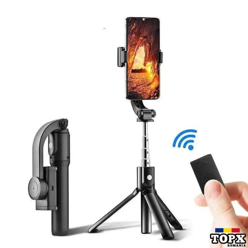 Stabilizator Selfie Stick Gimbal H5 Cu Trepied Si Telecomanda