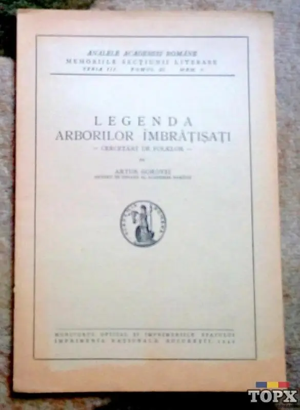 Legenda arborilor imbratisati, Artur Gorovei, 1942