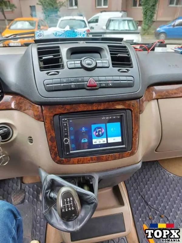Navigatie Android Mercedes Vito Waze YouTube GPS BT USB casetofon - 2