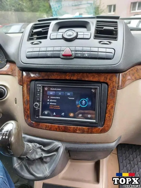 Navigatie Android Mercedes Vito Waze YouTube GPS BT USB casetofon - 5