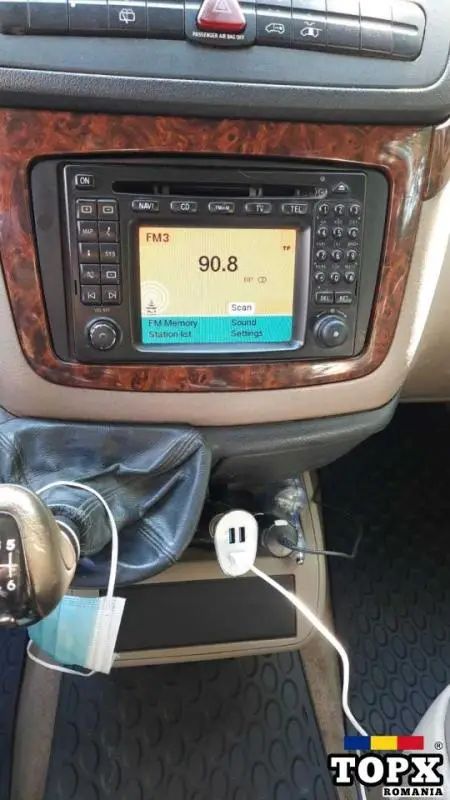 Navigatie Android Mercedes Vito Waze YouTube GPS BT USB casetofon - 6