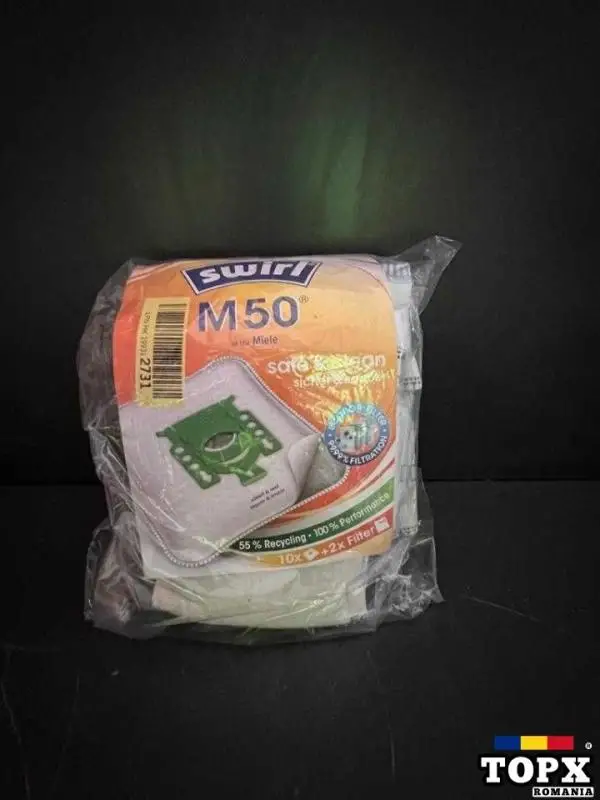 Set 10 saci si 2 filtre aspiratie Swirl pentru aspiratoare Miele  M50