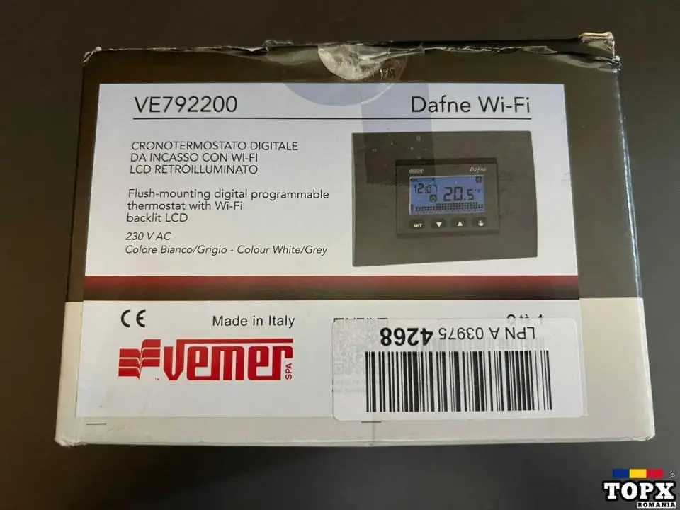 Vemer Universal Built-in Wi-Fi Programmable Termostat DAFNE VE792200