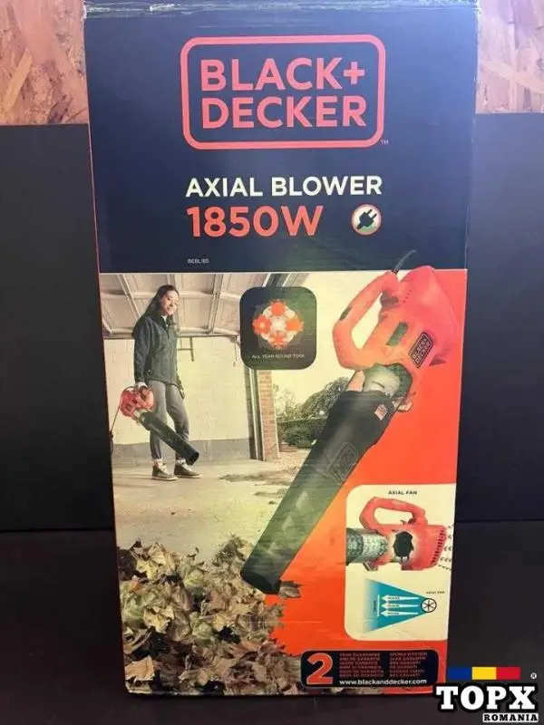 Scule: Suflanta de frunze  Black&Decker  1850W  Viteza aer de 190 km/h