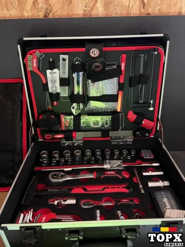 Kwb 370680 valiză scule echipată chei tubulare