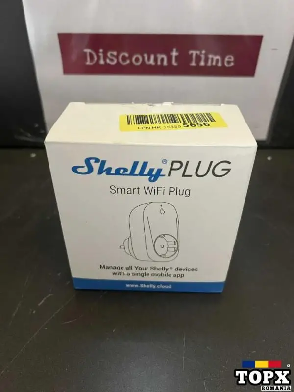 Shelly Plug priza inteligenta WiFi cu contor de energie (16A)