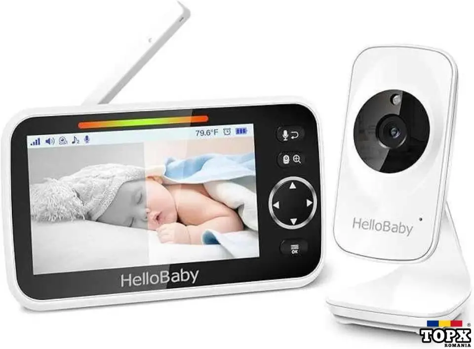 Monitor pentru bebeluși HelloBaby cu cameră și sunet
