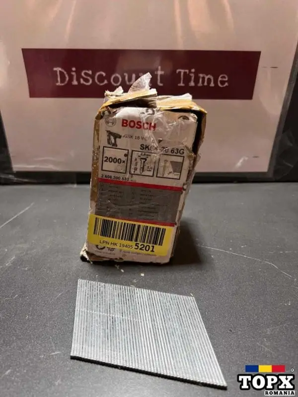 Bosch cuie fara cap 1 6 x 63 mm | 20 ° | 2000 buc