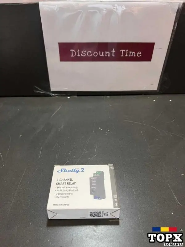 Releu inteligent Shelly Pro 2 - 2canale  WiFi  LAN  sina DIN