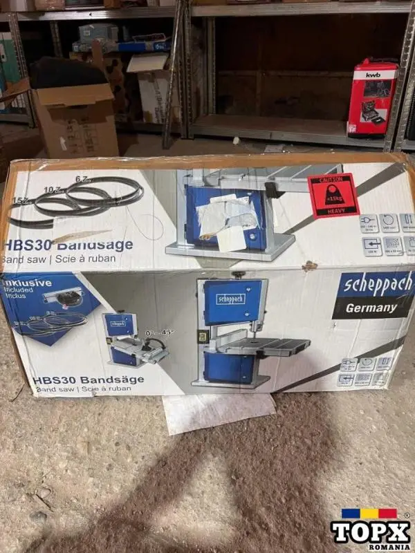 HBS 30 Scheppach Fierastrau cu banda / Banzic   motor 350 Wati