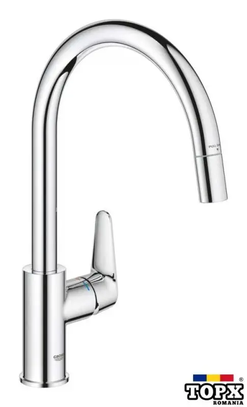 Baterie bucatarie Grohe StartCurve  inalta  tip C  dus extractabil