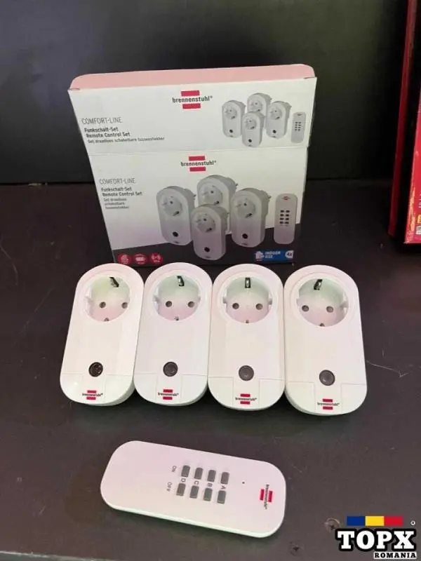 Prelungitor Brennenstuhl Comfort-Line wireless switch set 4 Bucati