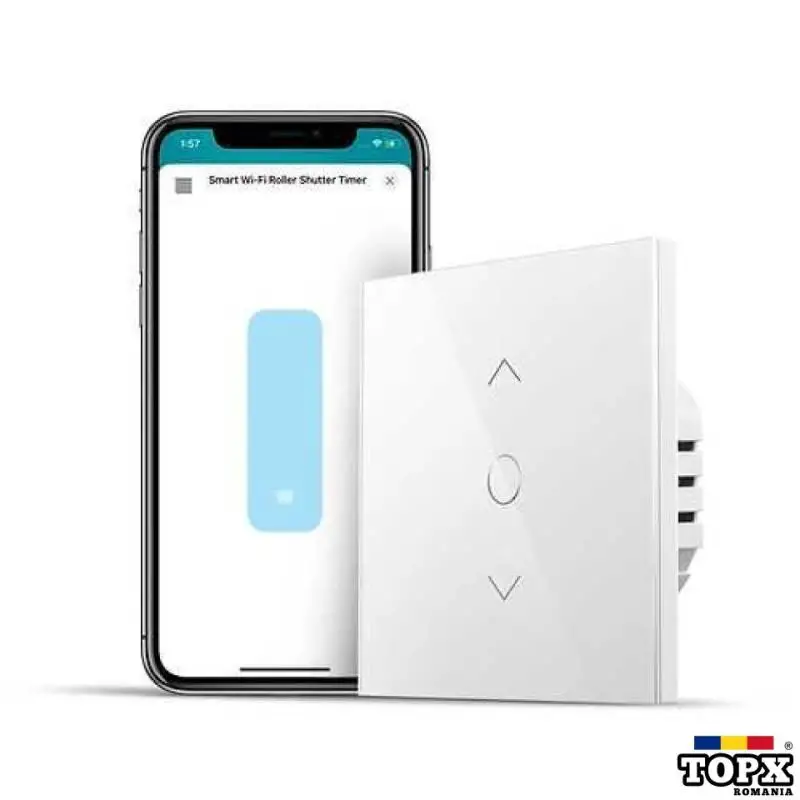 Intrerupator inteligent pentru rulouri sau jaluzele  Meross  HomeKit