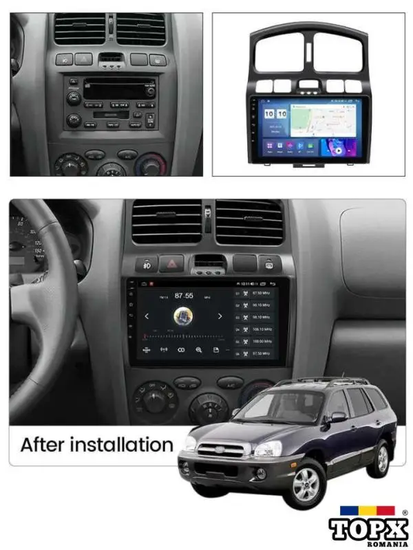Navigatie Hyundai Santa Fe 2000-2012  Android 13  9INCH  2GB RAM - 4