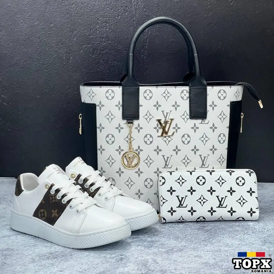 Set louis vuitton papuci/adidasi/pantofi geanta si portofel 36-41