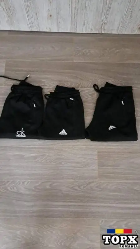 Set 3 perechi pantaloni scuba Emblemă cusută Mărimi S   M   L  Xl