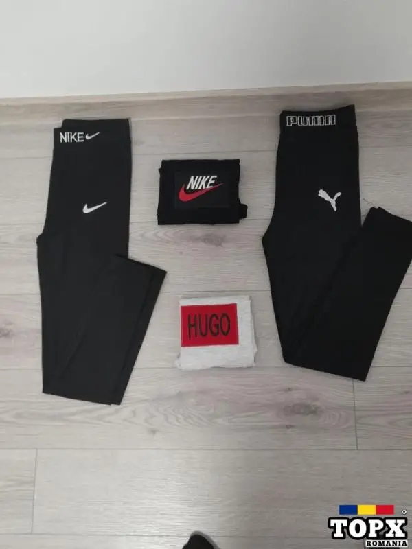 Tricouri nike și Hugo pantaloni S M L XL Colanți S M L XL Set 150 le