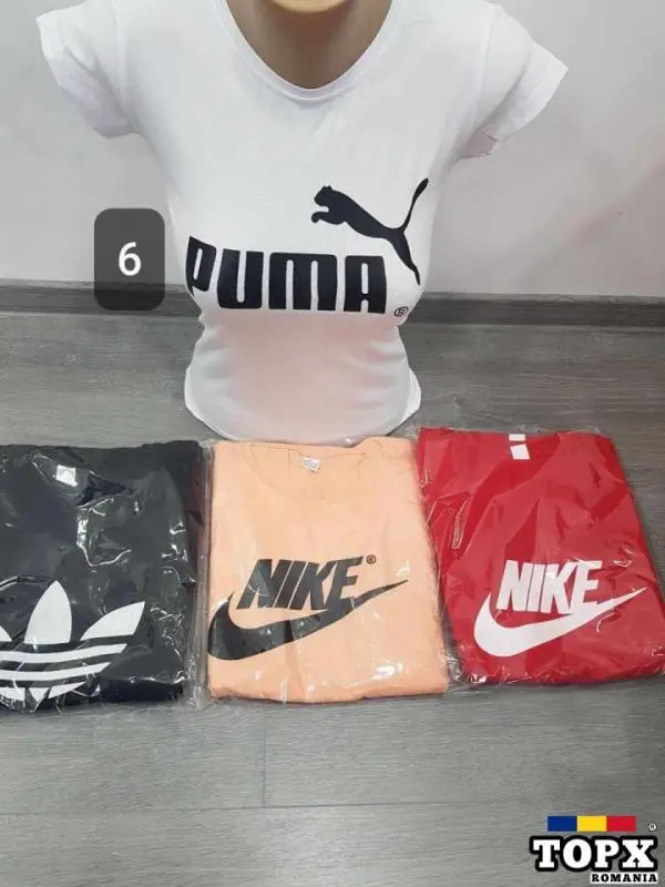 Set 4 tricouri dama 1 S. M. L. 2. S. M. L. XL 3  S. M. L. XL   4