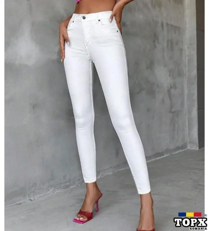 Blugi damă albi lei Xs s m l