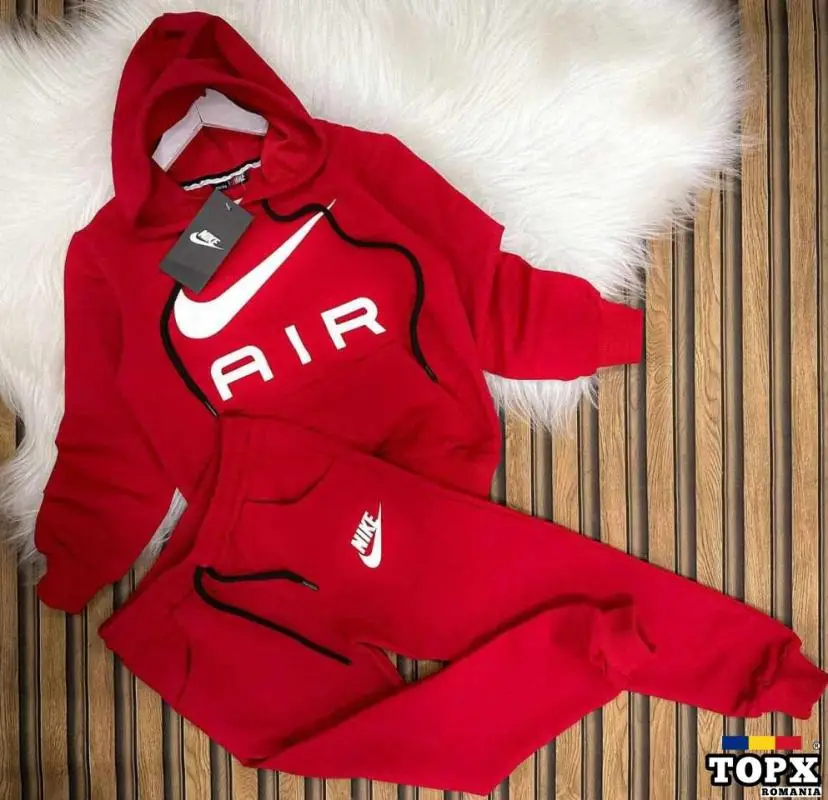 Treninguri copii Bumbac sigla imprimata Rosu 98/104 110/116 Negru 86/