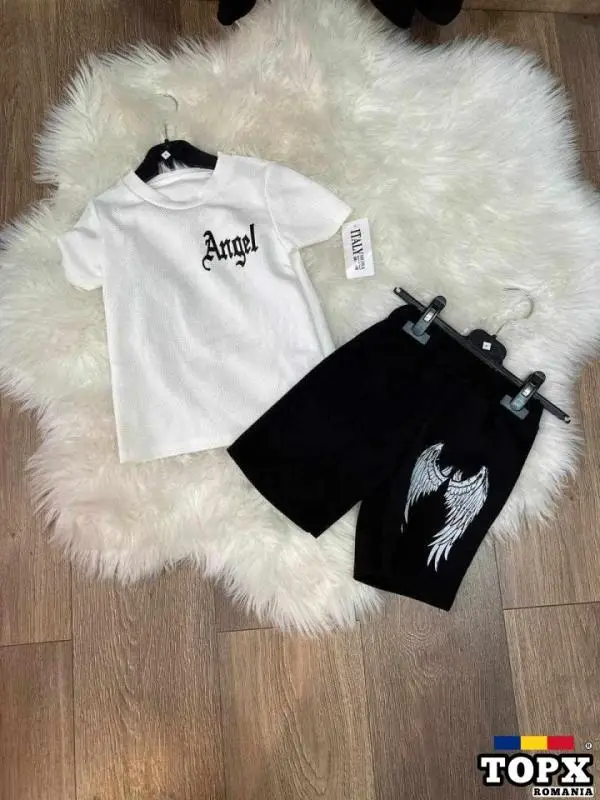 Compleu scurt băieți 4 6 8 10 12 14 ani 90 lei