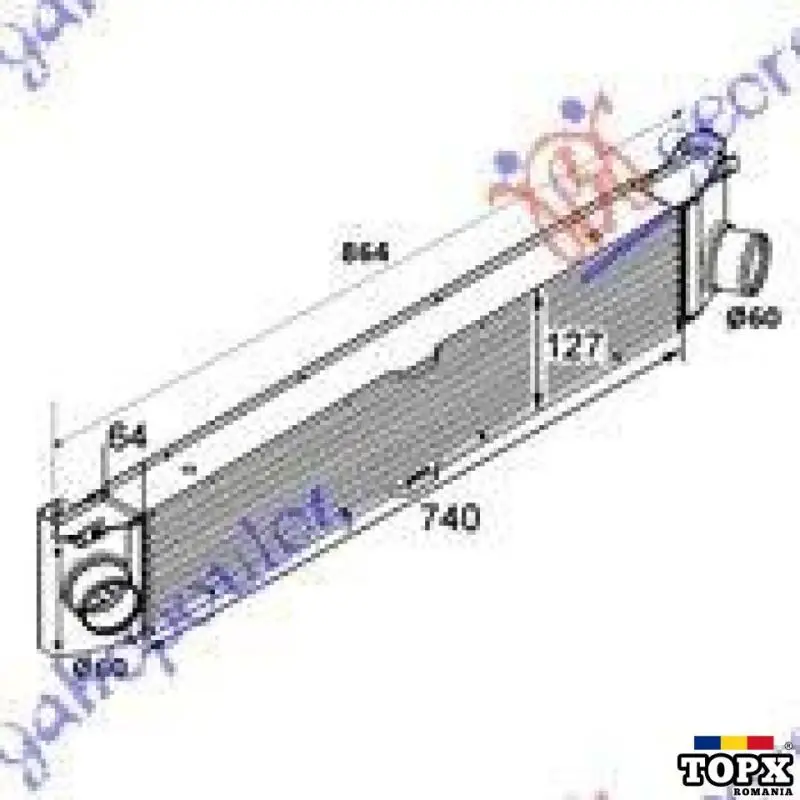 Vand intercooler compresor Citroen Jumper, Fiat Ducato, Pegeot Boxer 2006>